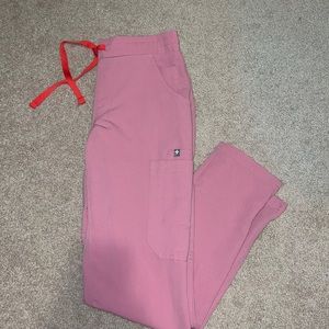 FIGS YOLA SCRUB PANTS-CHALK PINK